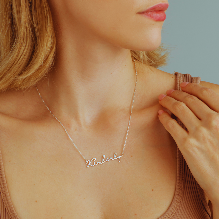 Personalized Name Necklace – Silver & Gold