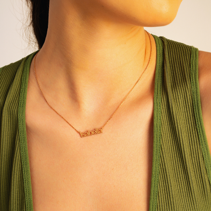 Initial Letter Necklace – Silver, Gold & Rose Gold