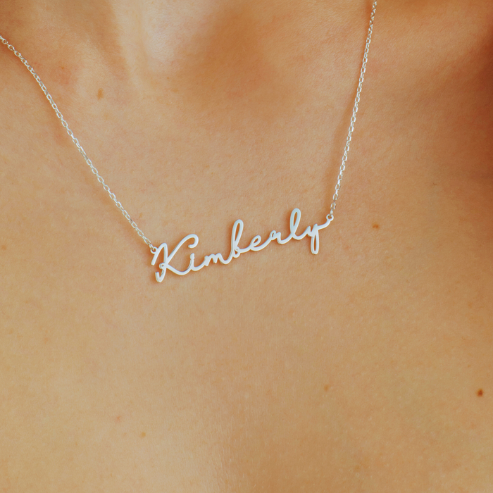 Personalized Name Necklace – Silver & Gold