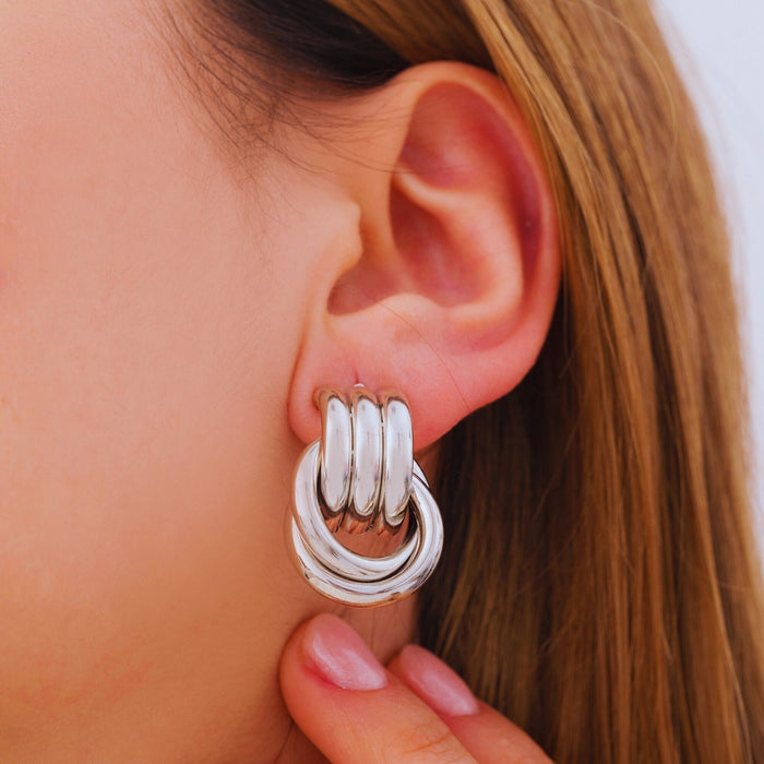 Gold Knot Door Knocker Earrings – Vintage Inspired Statement Jewellery | Timeless Gift for Mom