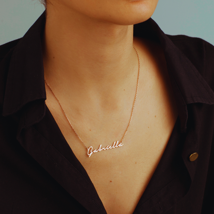 Personalized Name Necklace – Silver & Gold