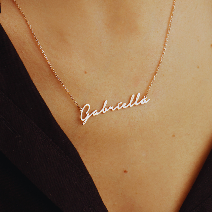 Personalized Name Necklace – Silver & Gold