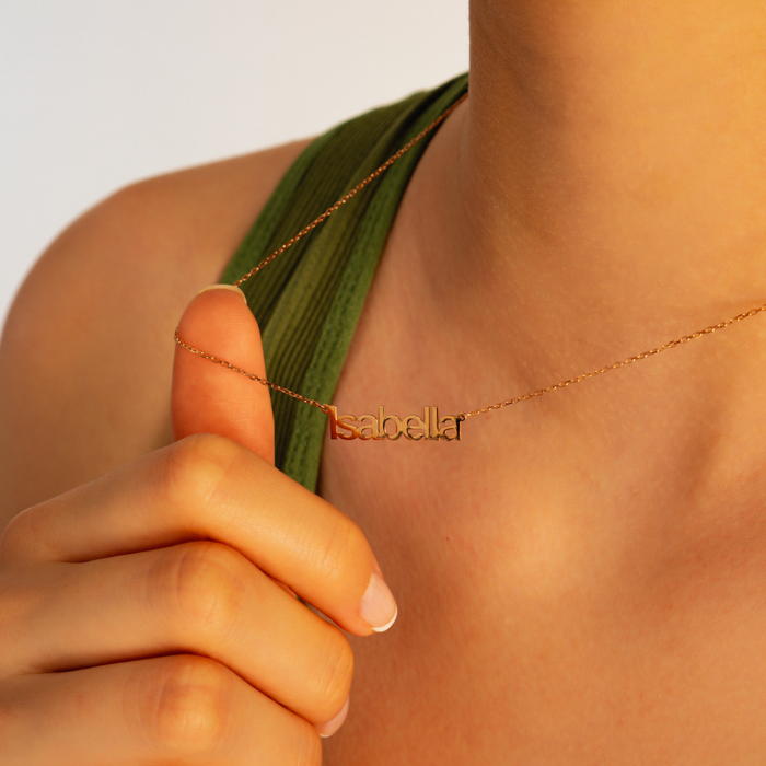 Initial Letter Necklace – Silver, Gold & Rose Gold