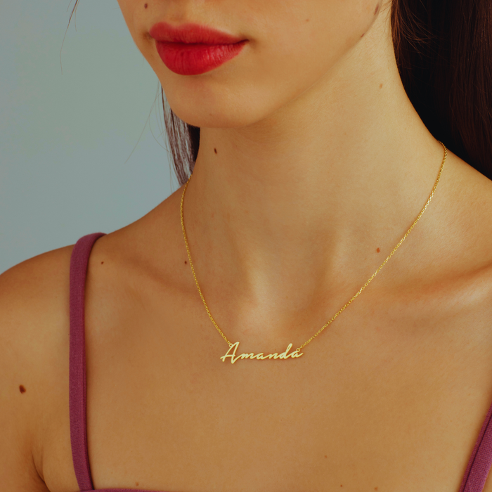 Personalized Name Necklace – Silver & Gold