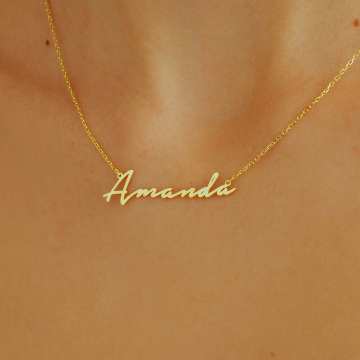 Personalized Name Necklace – Silver & Gold
