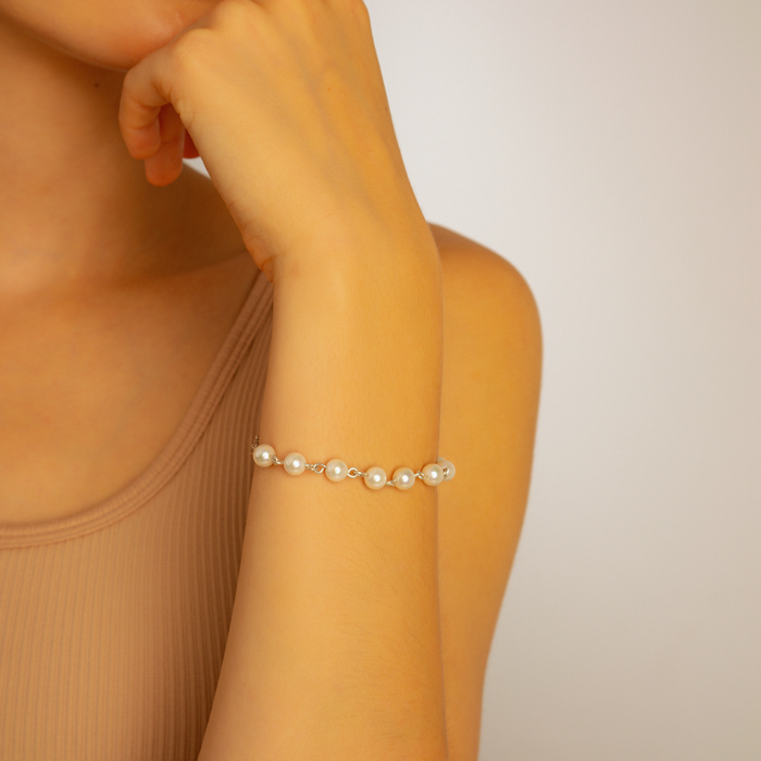 925 Silver Pearl Bracelet – Elegant Jewellery for Weddings & Special Occasions
